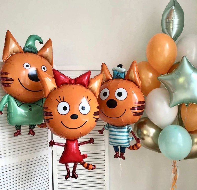 Набор воздушных шаров "Три кота 2 вариант"