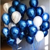 Набор воздушных шаров "Белый-синий хром"
